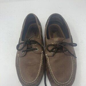 Dockers Vargas 90-30409 Mens Brown Lace Up Leather Boat Shoes Size US 10.5 M